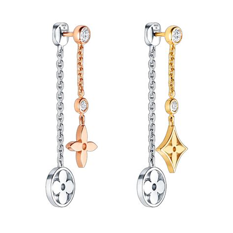 louis vuitton gold earrings|Louis Vuitton diamond earrings.